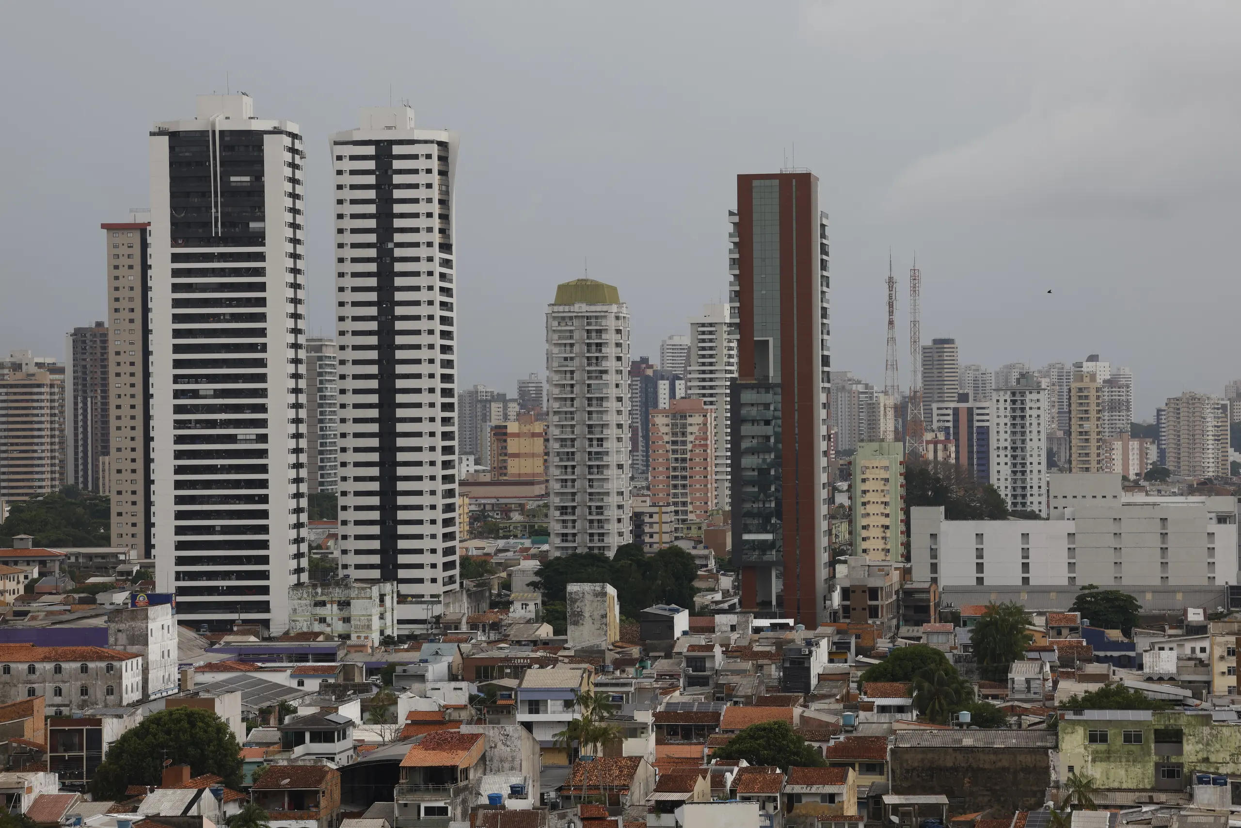 Vista aérea de capital brasileira